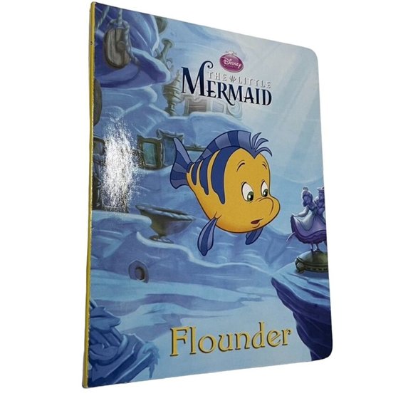 Disney The Little Mermaid Flounder Childrens Book Hardcover Book 2013 u - Picture 1 of 3